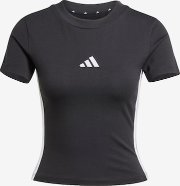 melns ADIDAS SPORTSWEAR Sporta krekls 'Essentials': no priekšpuses