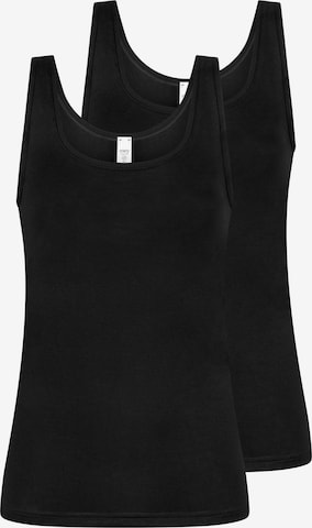 Mey Unterhemd 'Cotton' in Schwarz: Vorderseite