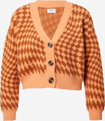 Cotton On Knit Cardigan in Orange: front