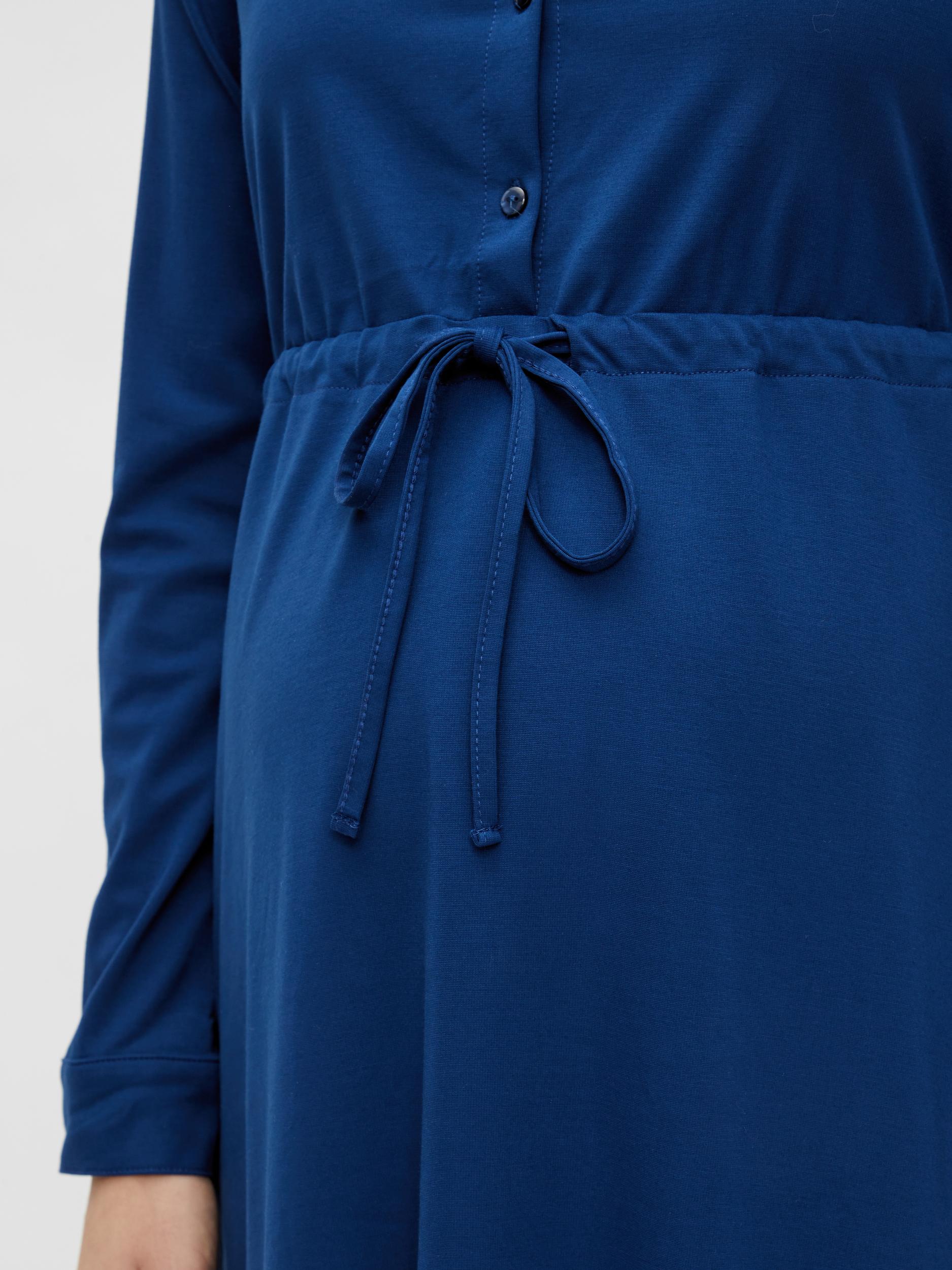 MAMALICIOUS Kleid Becky Lia in Blau 