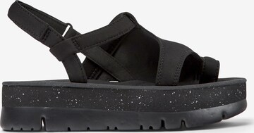 CAMPER T-Bar Sandals 'Oruga Up' in Black