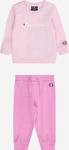 Champion Authentic Athletic Apparel Sweat suit in Pink: front