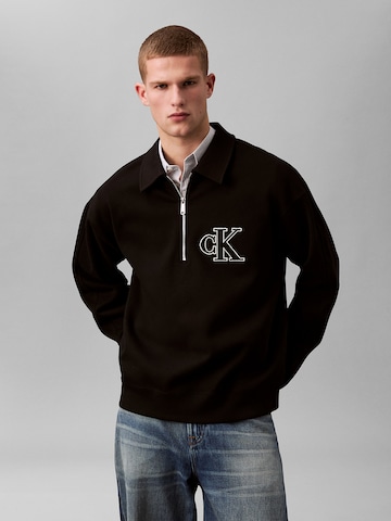 Calvin Klein Jeans Sweatshirt in Schwarz: Vorderseite