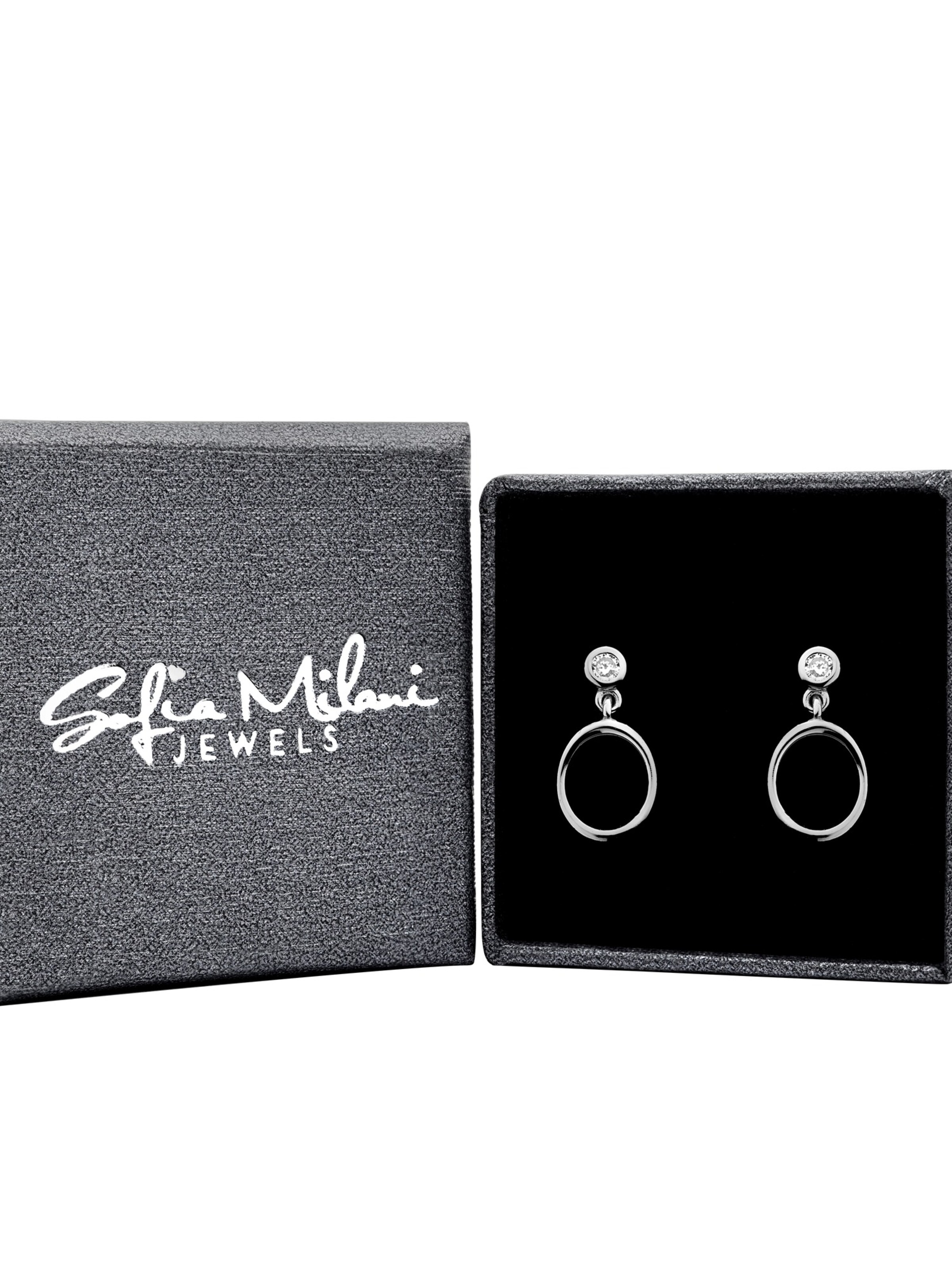 Sofia Milani Earrings 'Circle' in Silver