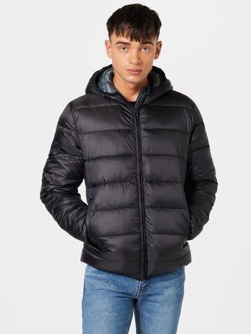 Champion Authentic Athletic Apparel Winter Jacket in Black: front