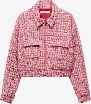 MANGO Prehodna jakna 'Clara' | roza barva: sprednja stran