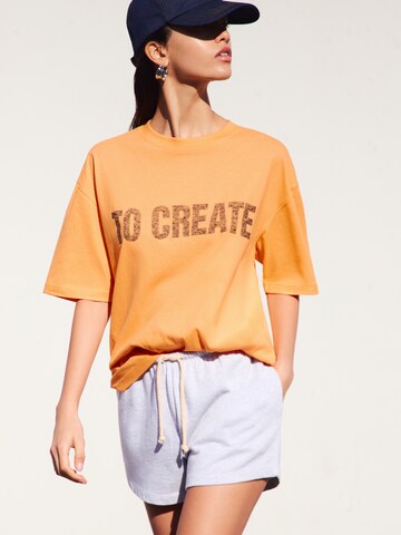 Pull&Bear T-shirt i orange