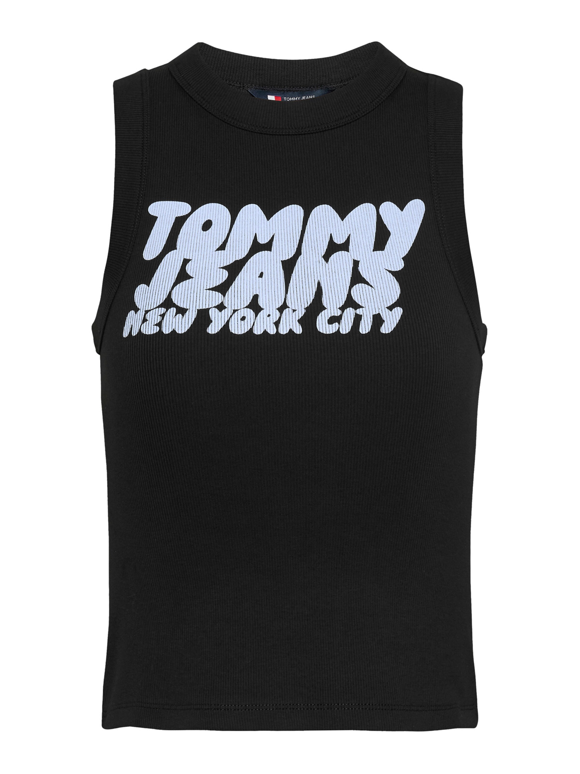 Top di Tommy Jeans in nero: frontale
