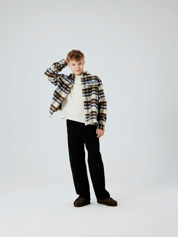 NAME IT Regular fit Button up shirt 'NKMOWE' in Beige