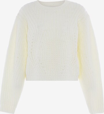 IZIA Sweater in White: front