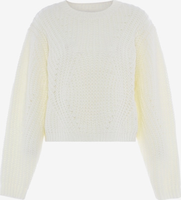 IZIA Sweater in White: front