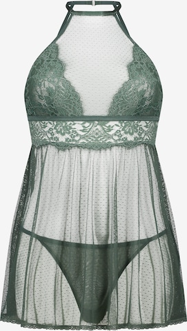 Hunkemöller Negligee in Green: front