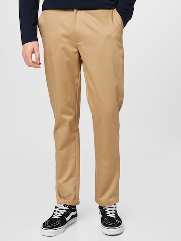 Regular Pantalon chino 'Silas' ABOUT YOU en beige : devant