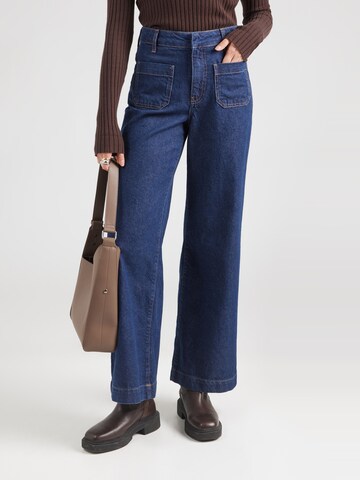 OBJECT Wide leg Jeans 'OBJSAVA BOLETTA' in Blue: front