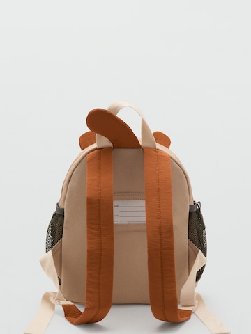 MANGO KIDS Reppu 'Tiger' värissä beige