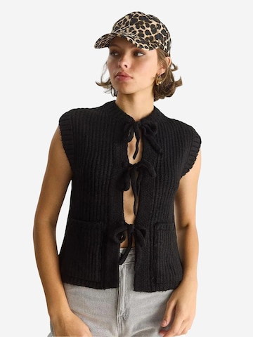 Gilet in maglia di Bianco Lucci in nero