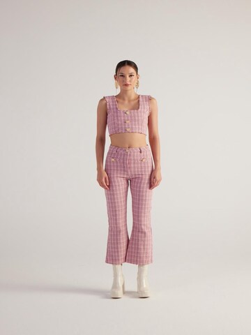 HOLLY LOLLY Flared Hose in Pink