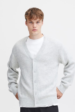 !Solid Knit Cardigan 'Hamed' in Grey: front