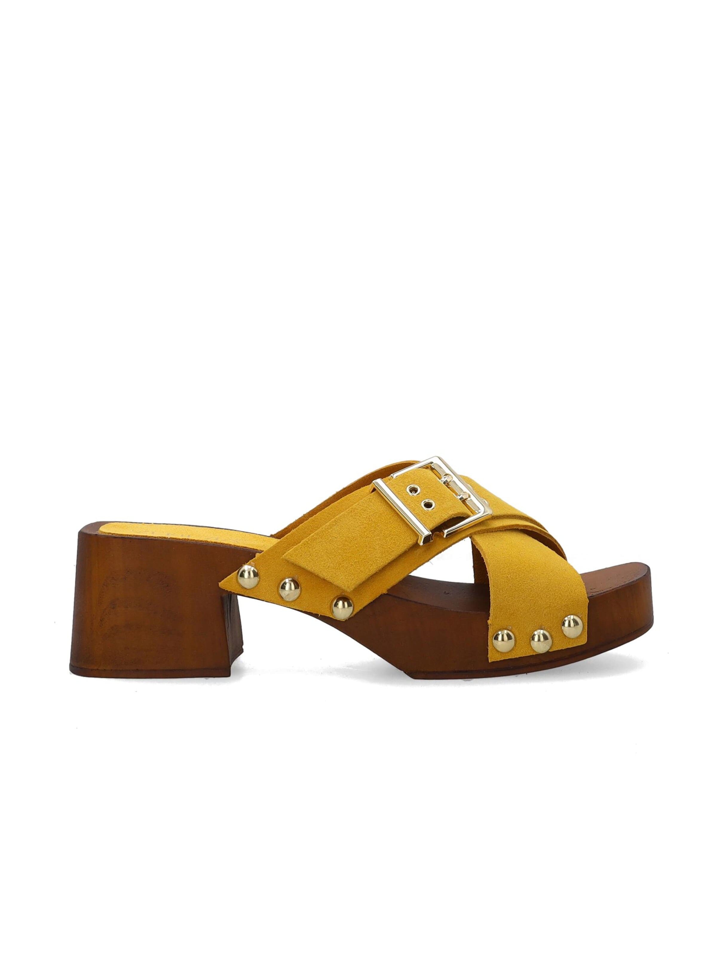 VENEZIA Mules 'Venezia' in Yellow: front