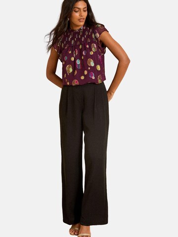 Chemisier love & roses en rouge