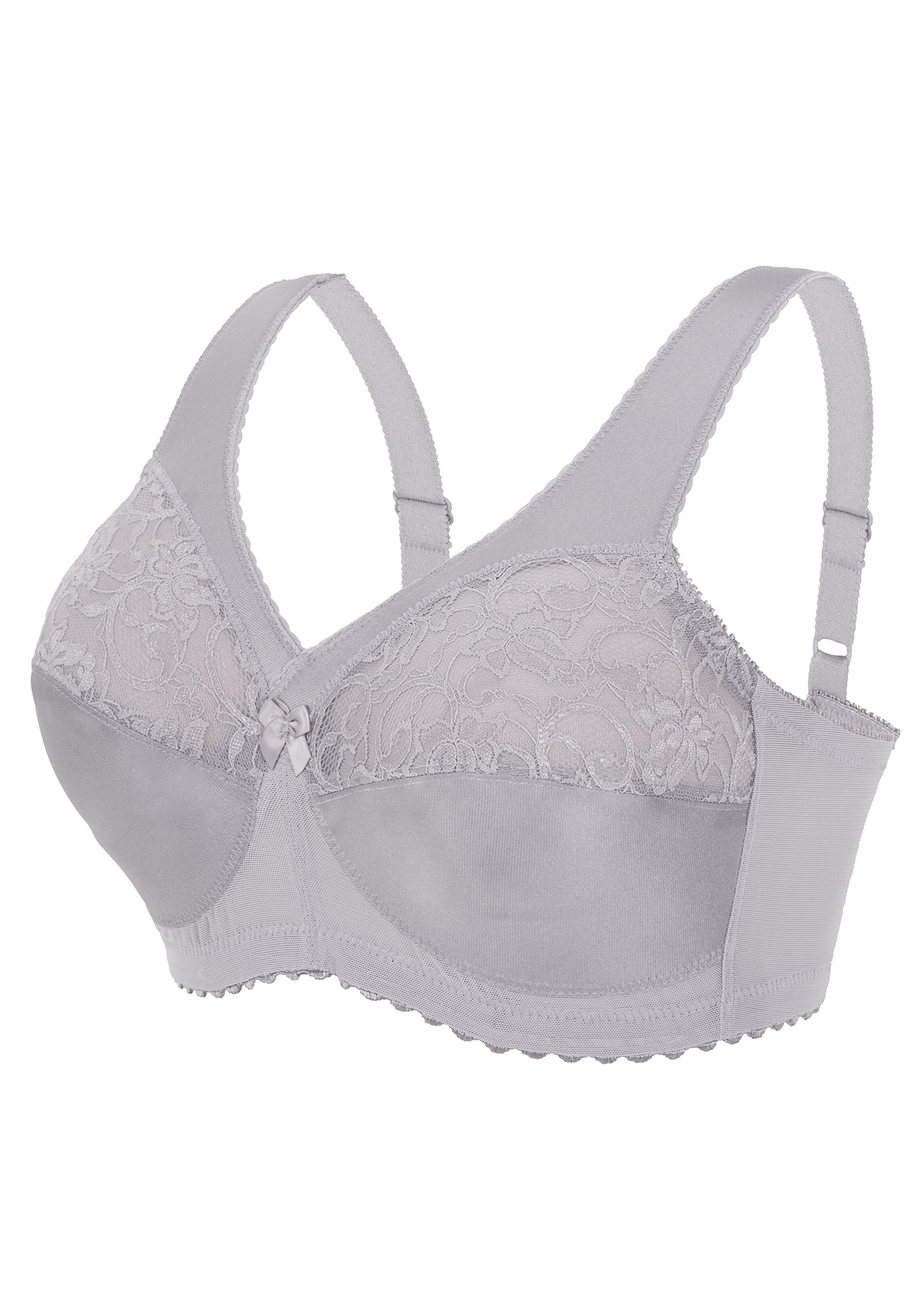 GLAMORISE T-shirt Bra in Grey: front