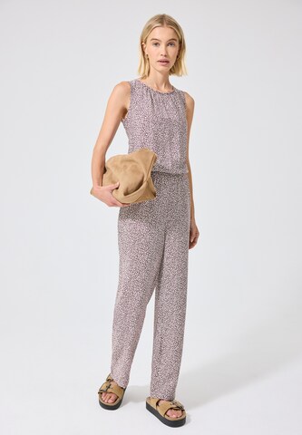 Street One Studio Wide Leg Jumpsuit im Casual Fit in Braun: Vorderseite