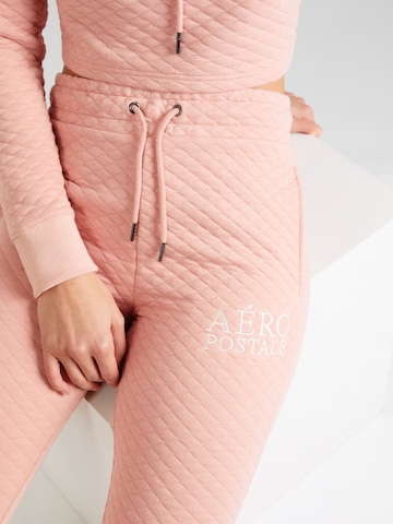 AÉROPOSTALE Tapered Bukser i pink