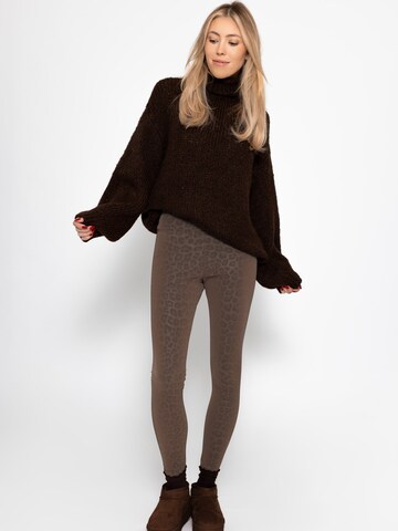 SASSYCLASSY Skinny Pants in Brown