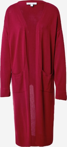 Manteau en tricot NU-IN en rouge : devant