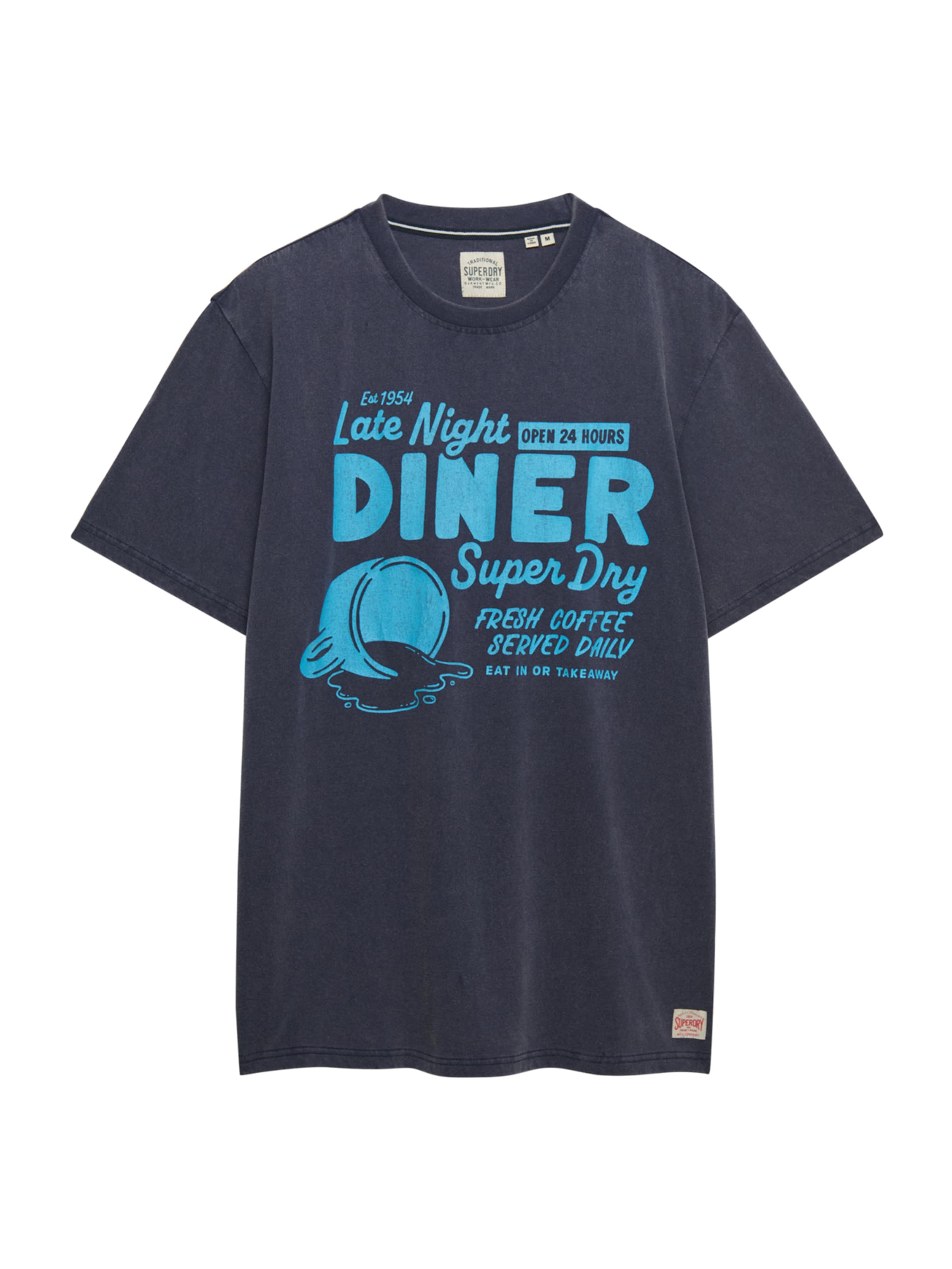 Superdry & Co Koszulka 'LOCAL BUSINESS' w kolorze niebieski: przód