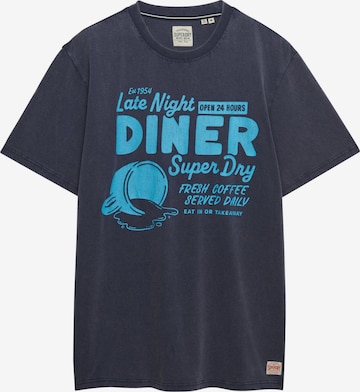 Superdry & Co Koszulka 'LOCAL BUSINESS' w kolorze niebieski: przód
