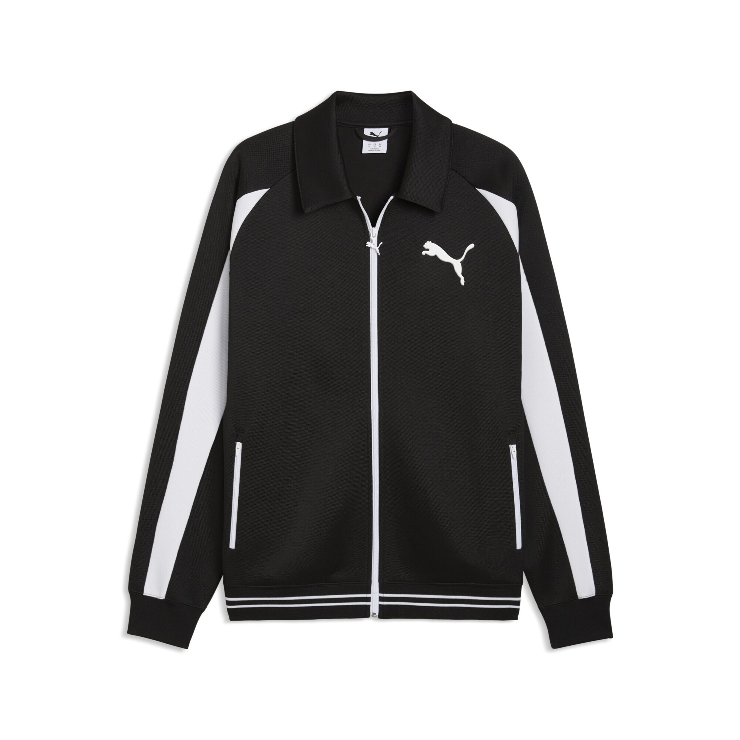 PUMA Sports jacket 'T7' in Black / White, Item view