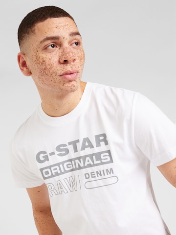 balta G-Star RAW Marškinėliai
