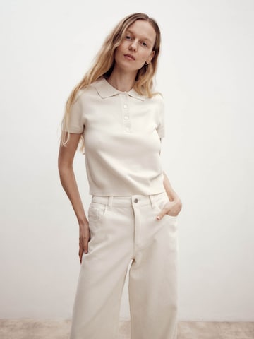 ABOUT YOU x Marie von Behrens Pullover 'Leslie' in Weiß: predná strana