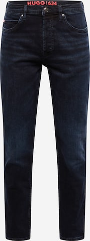 Tapered Jeans de la HUGO pe albastru: față