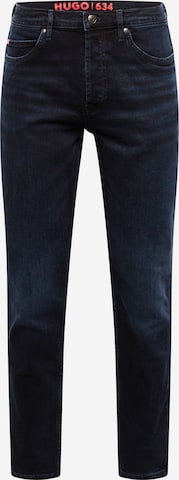 HUGO - Tapered Calças de ganga em azul: frente