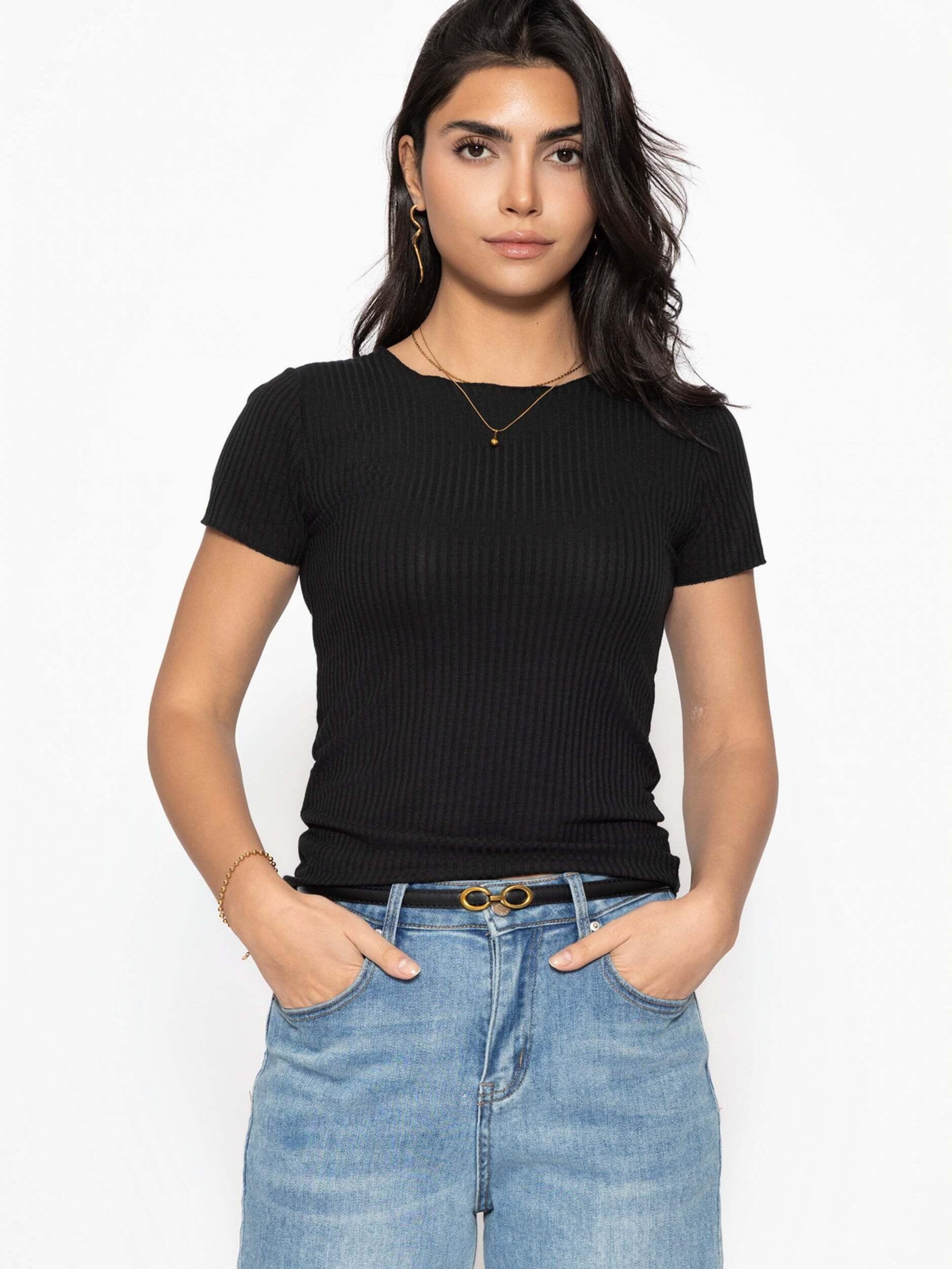 SASSYCLASSY Shirt‌‌‌‌‌‌ in Schwarz: Vorderseite