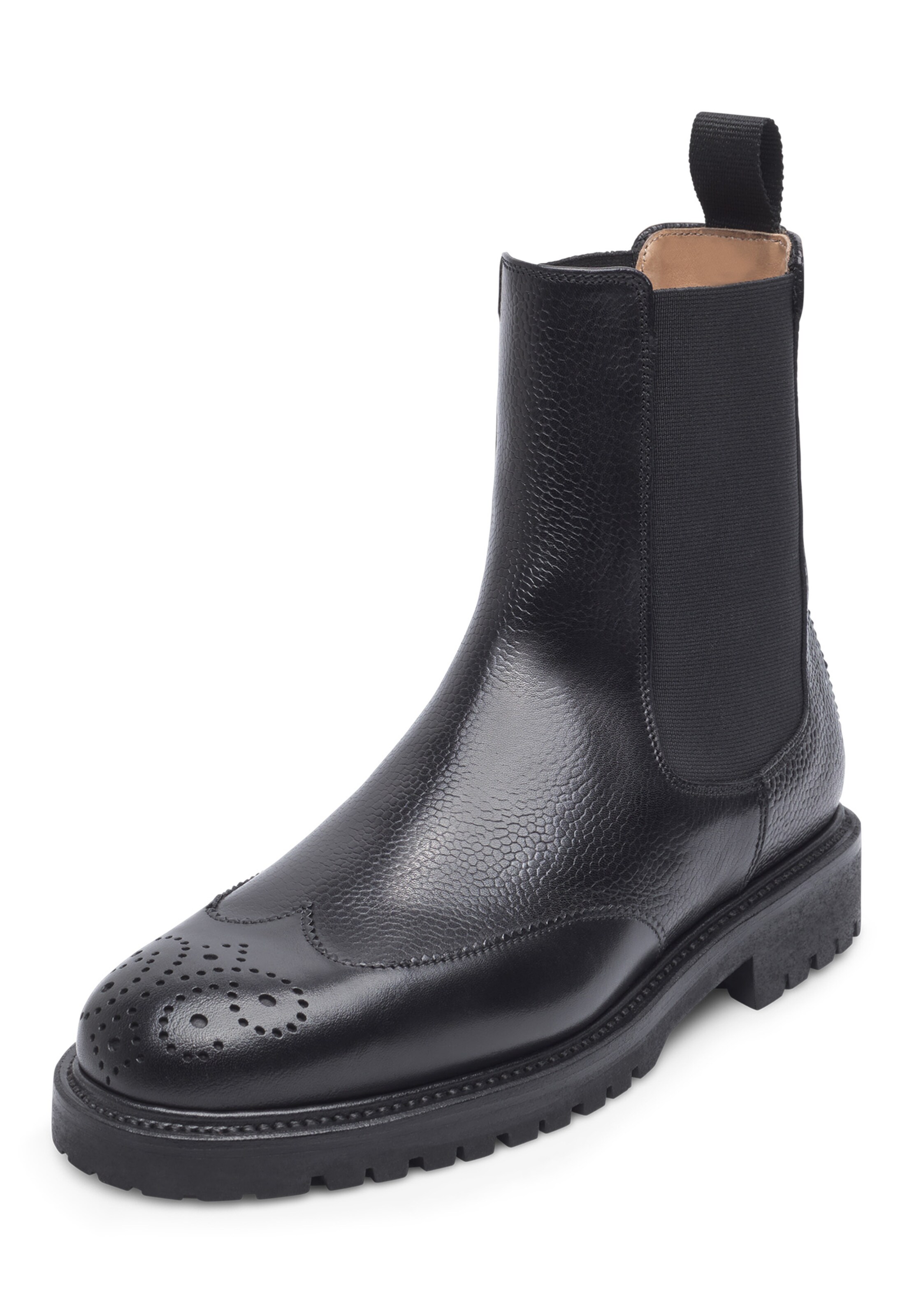 Henry Stevens Chelsea Boots 'Bonnie FBCB3' in Schwarz: Vorderseite