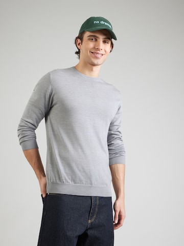 Coupe regular Pull-over 'Margrate' Matinique en gris : devant