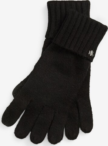 Lauren Ralph Lauren Prstové rukavice – černá