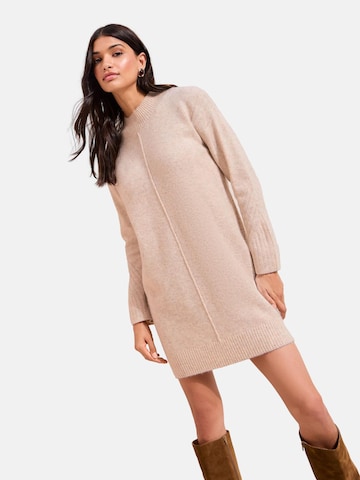 Friends Like These Knit dress in Beige: front