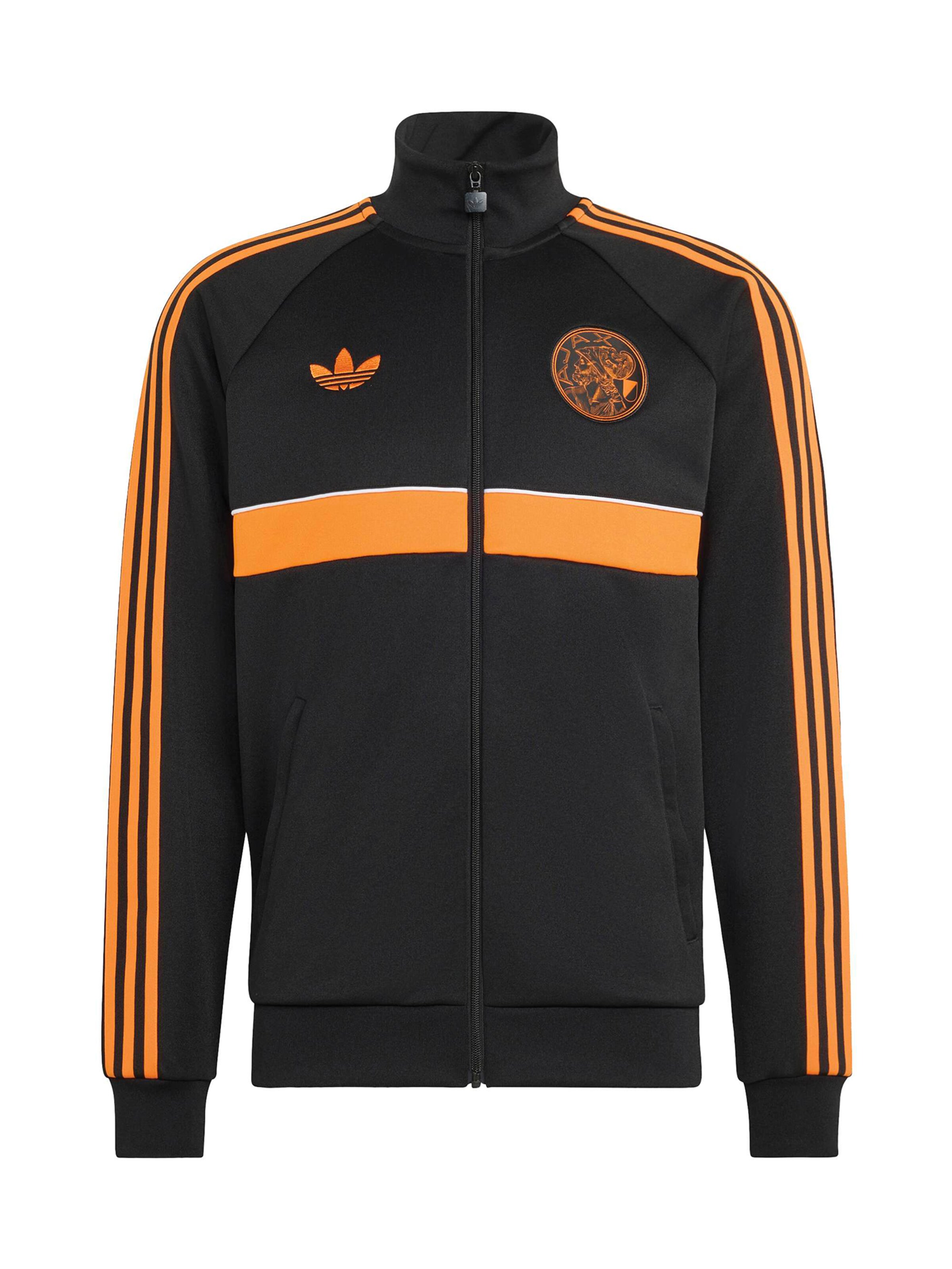 ADIDAS PERFORMANCE Sports sweat jacket in S in Orange / Black, Item view