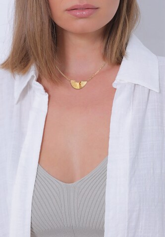 ELLI PREMIUM Ketting 'Organic' in Goud: voorkant