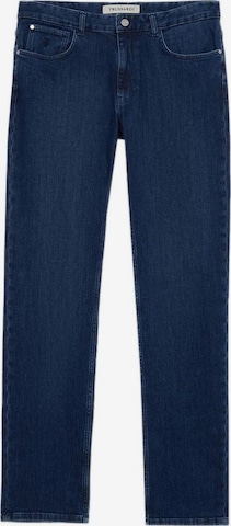 Coupe slim Jean Trussardi en bleu : devant