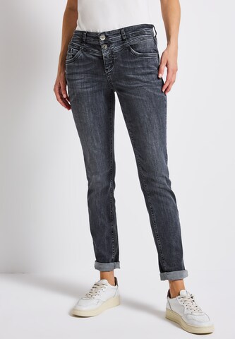 STREET ONE Skinny Jeans in Grau: Vorderseite