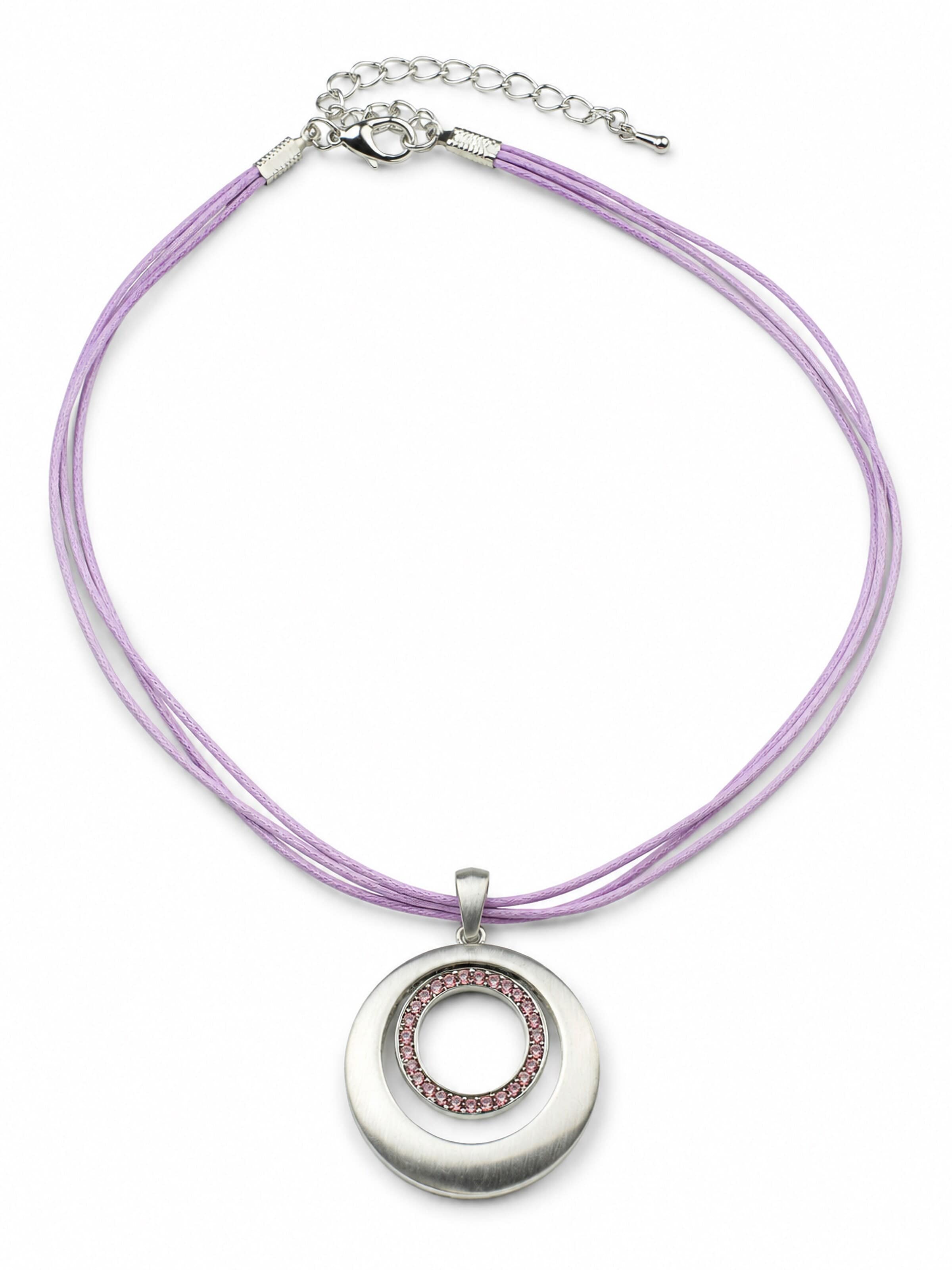 COLLEZIONE ALESSANDRO Necklace 'Chania' in Purple: front