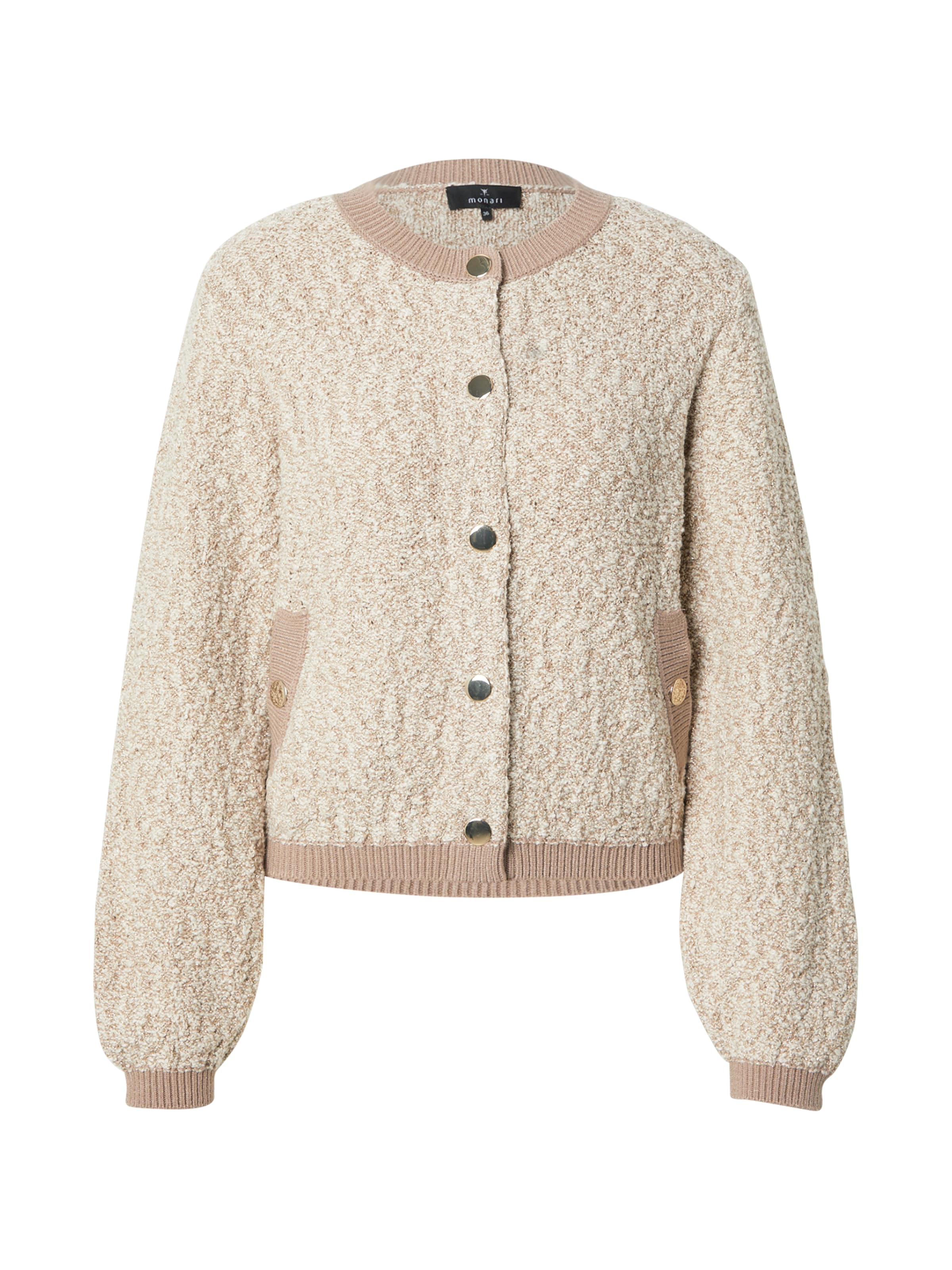 monari Knit Cardigan in Beige: front