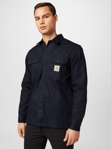 Carhartt WIP Regular fit Button Up Shirt in Blue: front