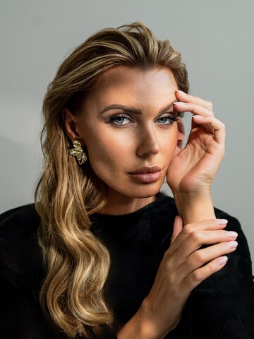 CLASSYANDFABULOUS Jewelry Ohrringe 'Sculptural Flow' in Gold