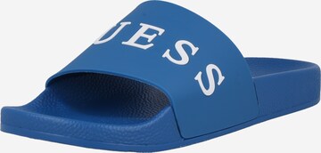 GUESS Mules 'SLIDES' in Blue: front
